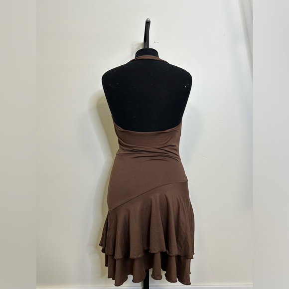◾️Soly Hux Halter Layered Frill Pleated Dress - Picture 11 of 11